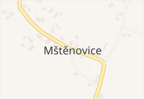 Mštěnovice v obci Lešná - mapa části obce