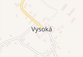 Vysoká v obci Lešná - mapa části obce