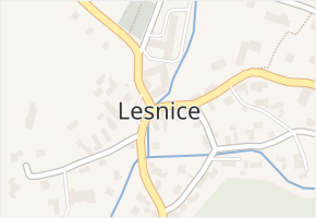 Lesnice v obci Lesnice - mapa části obce