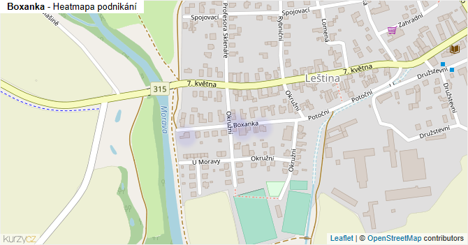 Boxanka - mapa podnikání