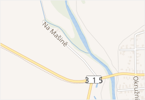 Na Mašině v obci Leština - mapa ulice