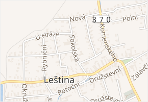 Sokolská v obci Leština - mapa ulice
