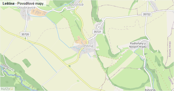 Leština - mapa podnikání