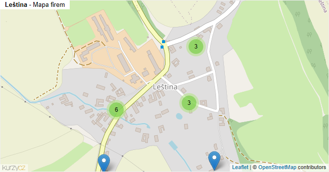 Leština - mapa firem