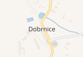 Dobrnice v obci Leština u Světlé - mapa části obce