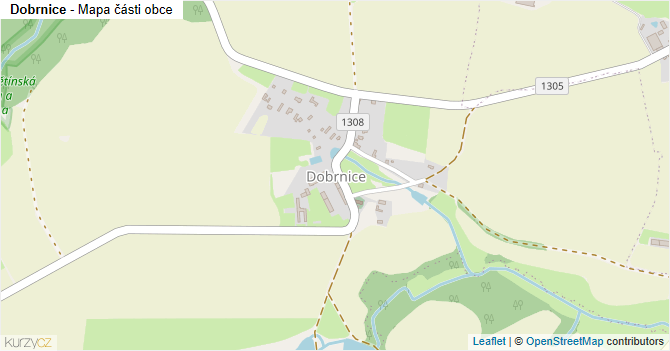 Dobrnice - mapa části obce