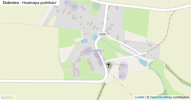 Dobrnice - mapa podnikání