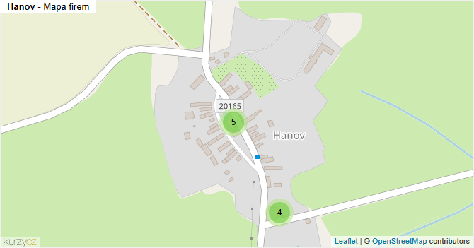 Hanov - mapa firem