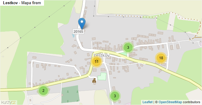 Lestkov - mapa firem