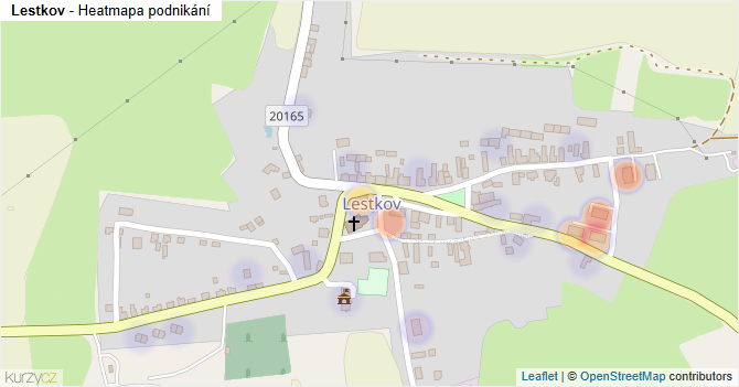 Lestkov - mapa podnikání