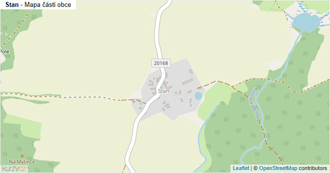 Stan - mapa části obce