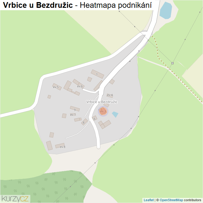 Mapa Vrbice u Bezdružic - Firmy v části obce.
