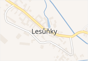 Lesůňky v obci Lesůňky - mapa části obce