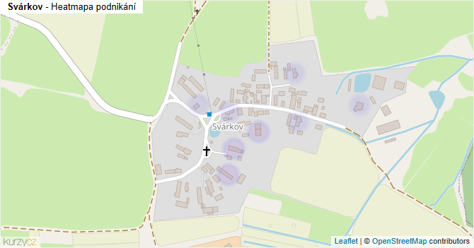 Svárkov - mapa podnikání