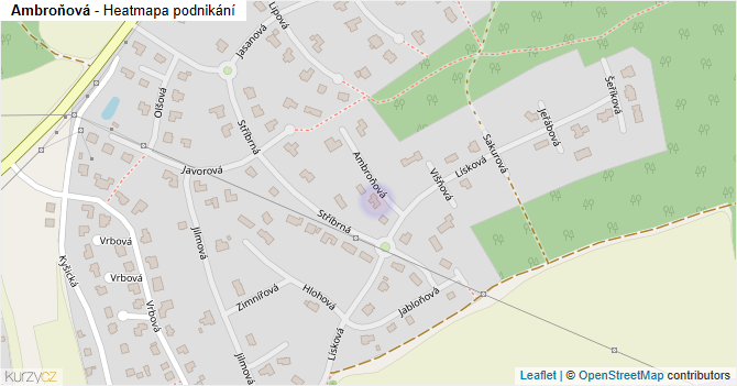 Ambroňová - mapa podnikání