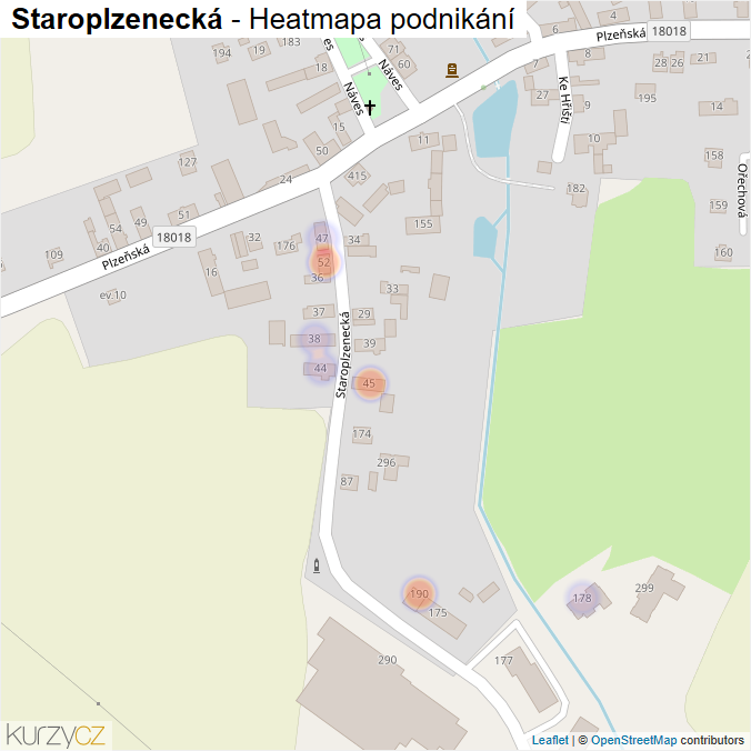 Mapa Staroplzenecká - Firmy v ulici.