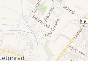 Dukelská v obci Letohrad - mapa ulice