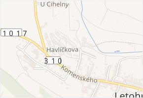 Havlíčkova v obci Letohrad - mapa ulice