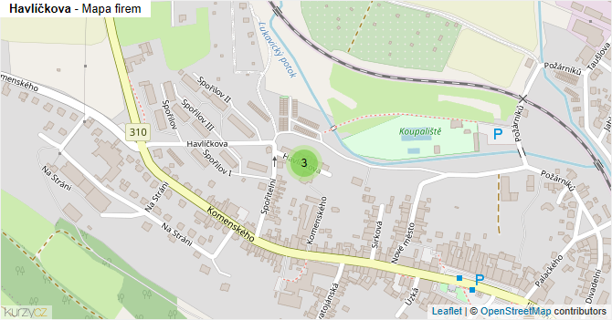 Havlíčkova - mapa firem