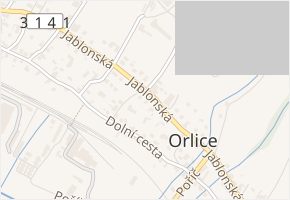 Jablonská v obci Letohrad - mapa ulice