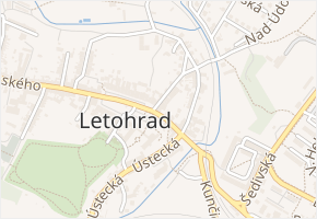 Nad Řekou v obci Letohrad - mapa ulice
