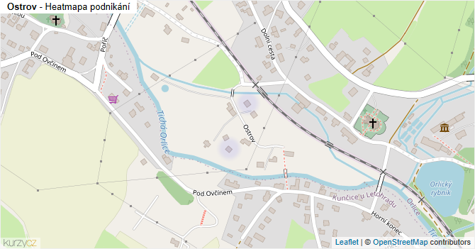 Ostrov - mapa podnikání
