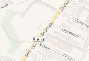 Šedivská v obci Letohrad - mapa ulice
