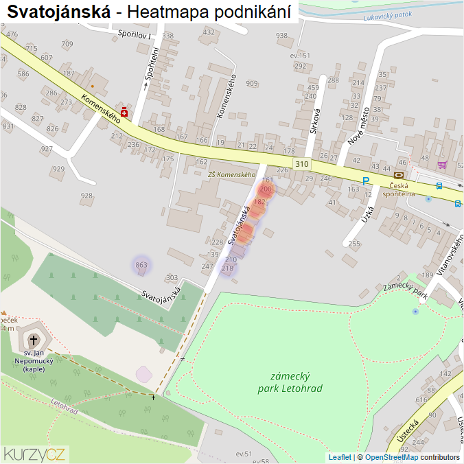 Mapa Svatojánská - Firmy v ulici.
