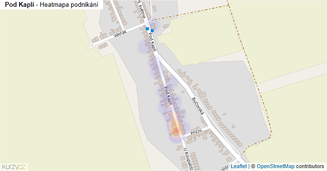 Pod Kaplí - mapa podnikání
