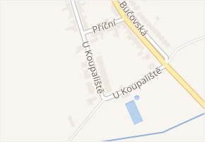 U Koupaliště v obci Letonice - mapa ulice