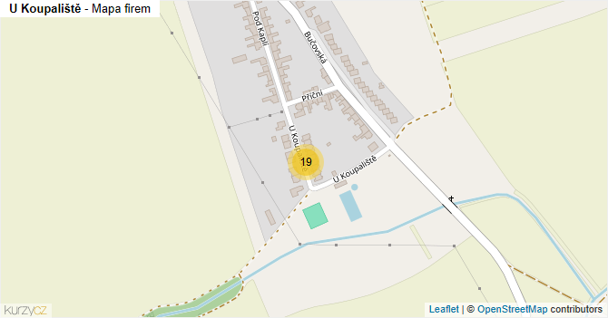 U Koupaliště - mapa firem