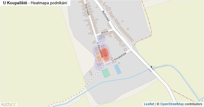 U Koupaliště - mapa podnikání