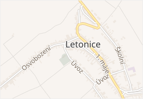 U Zbrojnice v obci Letonice - mapa ulice
