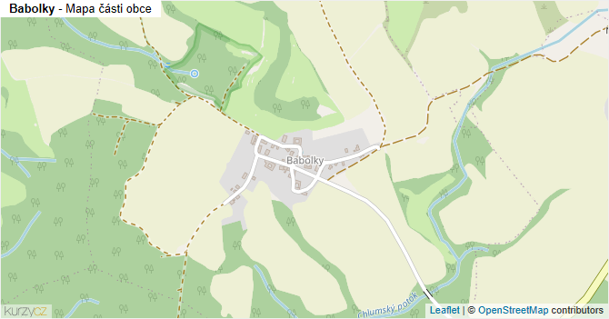 Babolky - mapa části obce