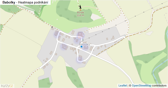 Babolky - mapa podnikání