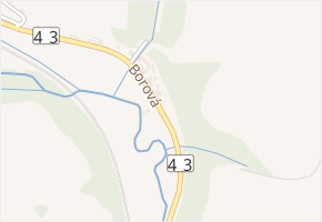 Borová v obci Letovice - mapa ulice