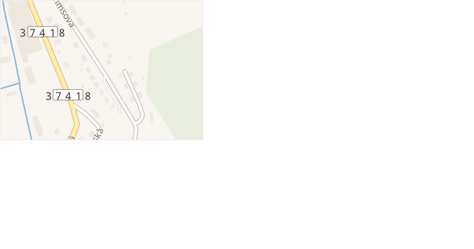 Brahmsova v obci Letovice - mapa ulice