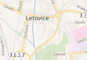 Čapkova v obci Letovice - mapa ulice