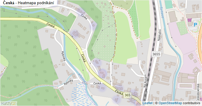 Česká - mapa podnikání