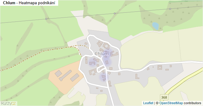 Chlum - mapa podnikání