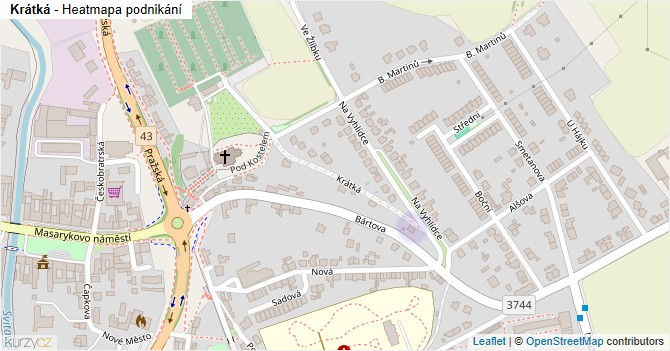 Krátká - mapa podnikání