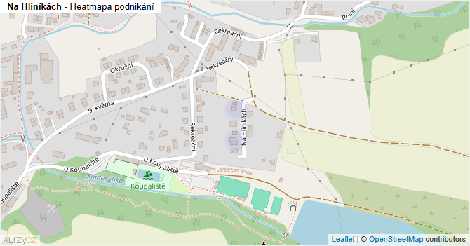 Na Hliníkách - mapa podnikání