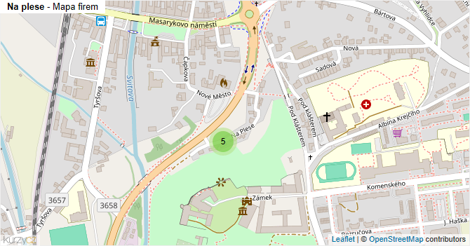 Na plese - mapa firem