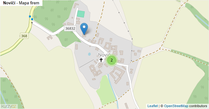 Novičí - mapa firem