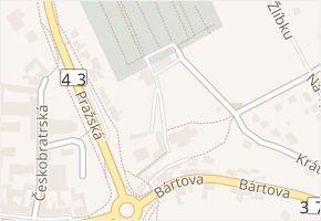 Pod kostelem v obci Letovice - mapa ulice