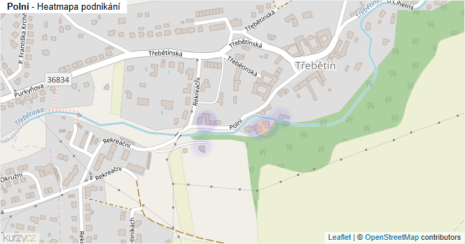 Polní - mapa podnikání