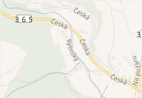Rybníky v obci Letovice - mapa ulice