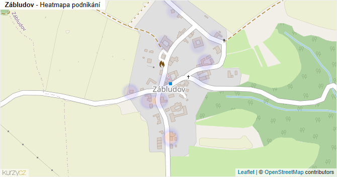 Zábludov - mapa podnikání