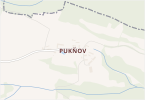 Pukňov v obci Lety - mapa části obce