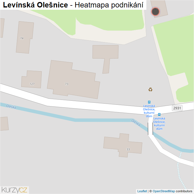 Mapa Levínská Olešnice - Firmy v obci.